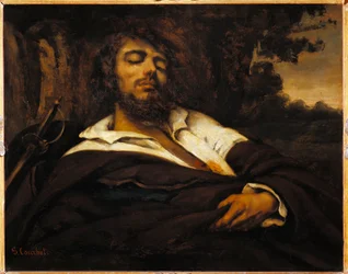 Autoportrait du peintre blessé