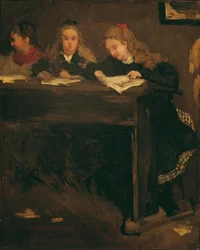 Trois écolières, 1860