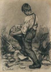 Jeune casseur de pierres, vers 1864-1865