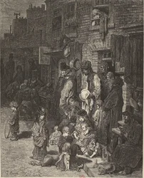 Gustave Doré - Wentworth Street Whitechapel - Londres, un pèlerinage