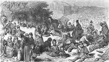 Une esquisse sur les Downs, 1872