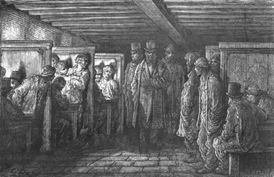 Un café de Whitechapel, 1872