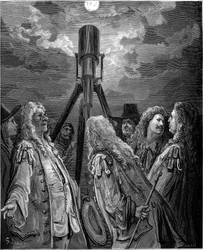 Un animal dans la lune : fable de Jean de la Fontaine illustrée par Gustave Doré - Un animal dans la lune