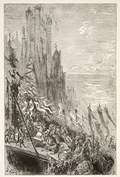 À la Ville de la Comtesse de la Fontaine, des Histoires des Jours du Roi Arthur par Charles Henry Hanson, pub.1898