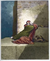 Baruch - Baruch ben Neria - Gravure de « La Bible de Doré » par Gustave Doré (1832-1883)