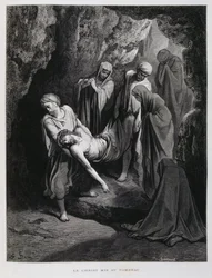 Christ emmené au tombeau, Illustration de la Bible de Doré
