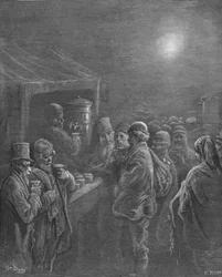 Étal de café - Tôt le matin, 1872