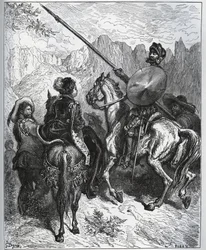 Don Quichotte accepte la mission proposée par Dorothée-Princesse de Micomicon - de "Don Quichotte de la Manche" de Miguel Cervantes