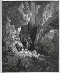 Don Quichotte et Sancho Panza trouvent les affaires d