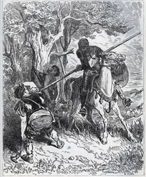 Don Quichotte prend parti pour le jeune valet - « Par le soleil qui nous éclaire, je ne sais pas ce qui m