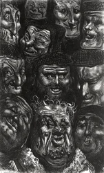 Onze visages grotesques de 