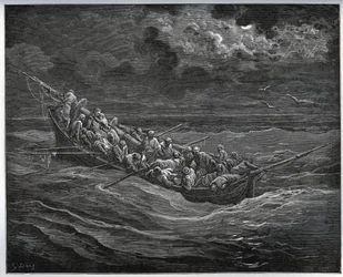 Évasion de Zoraide avec le captif dans le bateau plein d