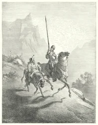 Don Quichotte de Gustave Doré: "Il était encore tôt le matin, à cette heure les rayons du soleil n