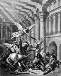 Héliodore tentant de prendre un trésor dans le Temple de Jérusalem, 1865-1866.