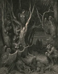 Ici les brutes Harpies font leur nid, vers 1890