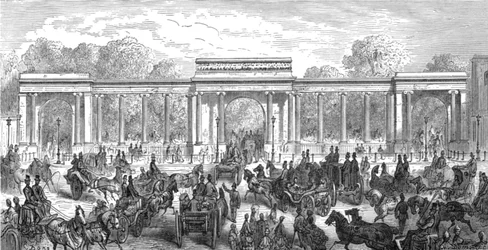Hyde Park Corner - Entrée de Piccadilly, 1872