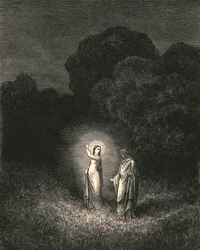 Moi, qui te charge maintenant de cette mission, suis Béatrice, vers 1890