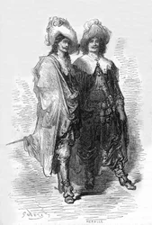 Illustration de Gustave Doré du livre Capitaine Fracasse de Théophile Gautier