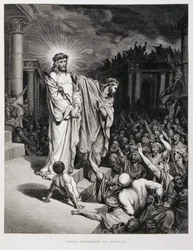 Jésus présenté au peuple pendant son procès, Illustration de la Bible de Doré