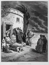Job comprend sa ruine, Illustration de la Bible de Doré
