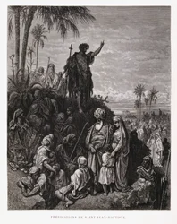 Jean-Baptiste prêchant, Illustration de la Bible de Doré