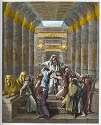 Joseph reconnu par ses frères - gravure dans « La Bible illustrée » par Gustave Doré (1832-1883)