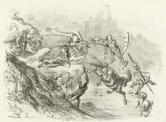 Chevalerie Errante au 12ème Siècle (gravure)
