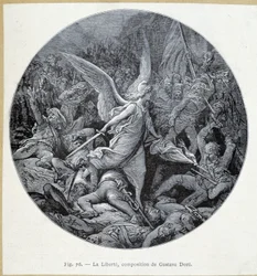 La liberté, gravure par Gustave Doré