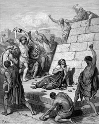 Martyre de Saint Étienne, vers 36, 1866