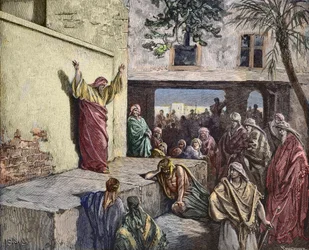 Michée le Morashtite prêchant aux Israélites (gravure par Gustave Doré)