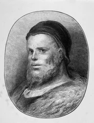 Portrait de Rabelais jeune - gravure, par Gustave Doré
