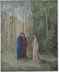 Purgatorio, chant 5 : Dante parle avec Pia de