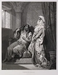 Samson et Dalila, Chapitre 16, du Livre des Juges, dans l