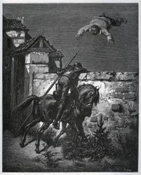 Sancho Panza se fait duper, et Don Quichotte ne peut intervenir - de 