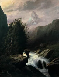 Tempête sur le mont Cervin, 19ème siècle