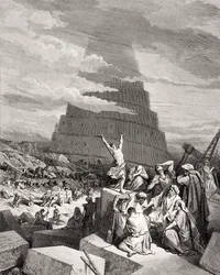 La Confusion des langues, Genèse 11:7-9, illustration de la 