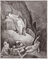 La Divine Comédie, Inferno, Chant 18 : Virgile montre à Dante l