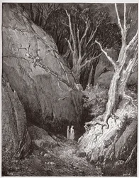 La Divine Comédie, Enfer, Chant 1: Virgile et Dante commencent leur voyage - Illustration de Gustave Doré