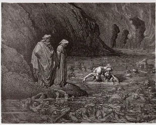 La Divine Comédie, Inferno, Chant 32 : Ugolin ronge la tête de l