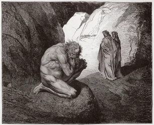 La Divine Comédie, Enfer, Chant 7 : Virgile réprimande Plutus à l