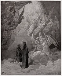 La Divine Comédie, Paradiso, Chant 20 : Les âmes lumineuses chantent - par Dante Alighieri (1265-1321) - Illustration par Gustave Doré (1832-1883)