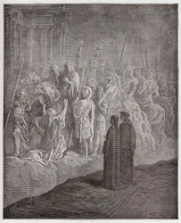La Divine Comédie, Purgatorio, chant 10 : Les sculptures de marbre représentant l