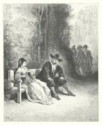 Les Fables de La Fontaine : La Jeune Fille (gravure)