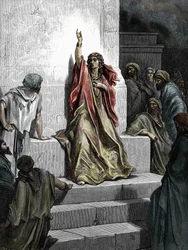 La prophétesse Déborah, gravure de la « Bible » illustrée par Gustave Doré (1832-1883), 1865, collection particulière