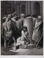 La flagellation du Christ ; Illustration de la Bible de Doré