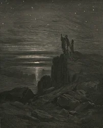Puis sortant, nous avons de nouveau vu les étoiles, vers 1890