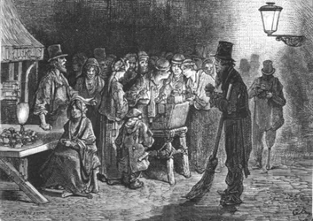 Rafraîchissements à Whitechapel, 1872