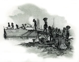 Déchargeurs de charbon aux forges d