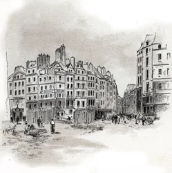Vue de la Place Maubert, Paris