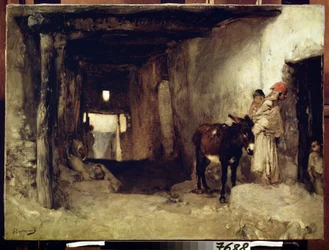 Une habitation dans le Sahara